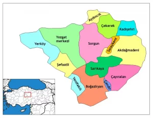 Yozgat'ın ilçeleri